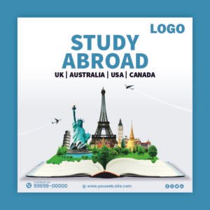 Study in Abroad Post Design 800x800 1