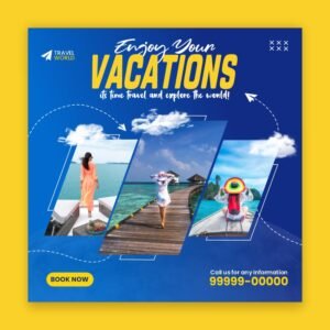 Travel Vacations Post Design 800x800 1