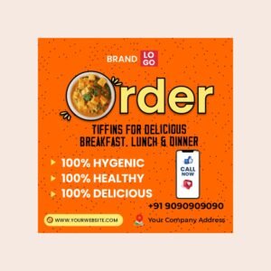 Food Restaurant Post CorelDraw Design Image 800x800