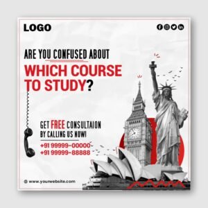 Study in Abroad Post Design