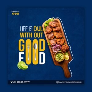 Good Food Restaurant Post Design 800x800 1