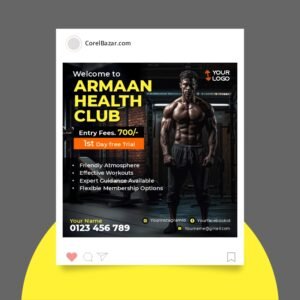 Gym Coreldraw Design