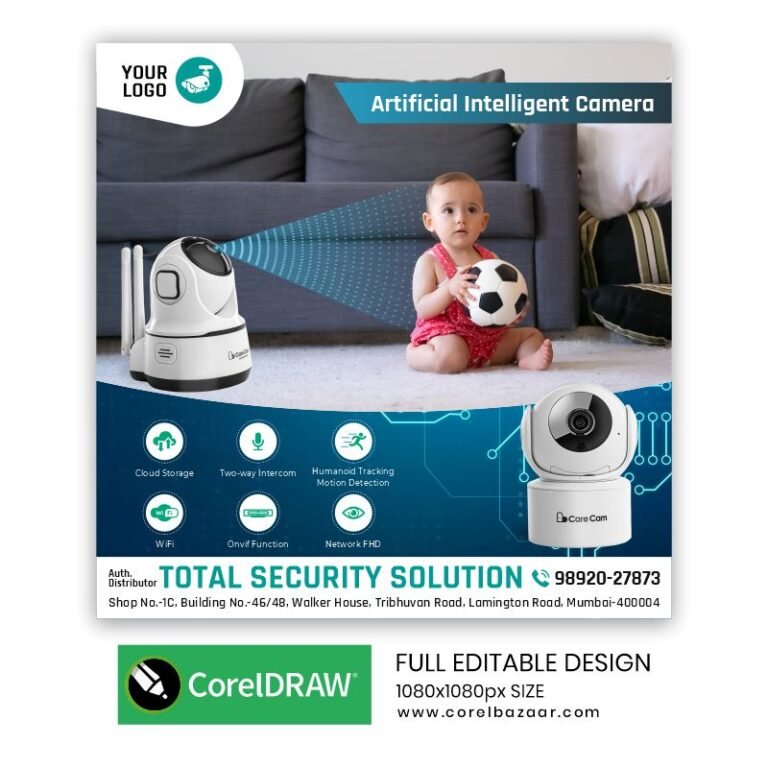 Best CCTV Camera Post Coreldraw Design