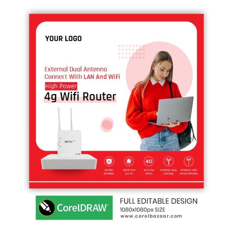 Best Wifi Router Post CorelDraw Design