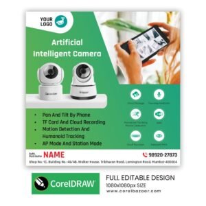 Artificial Intelligence Camera CorelDraw Design