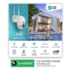 CCTV Surveillance System CorelDraw Design