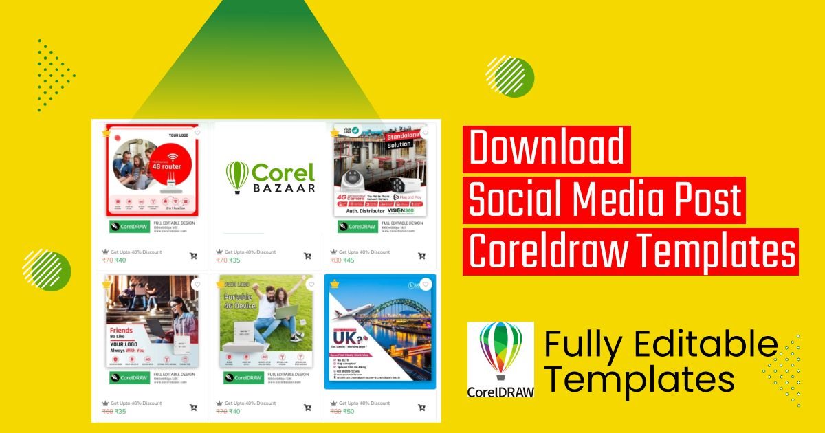 Download Social Media Post CorelDraw Design Templates at Corel Bazaar