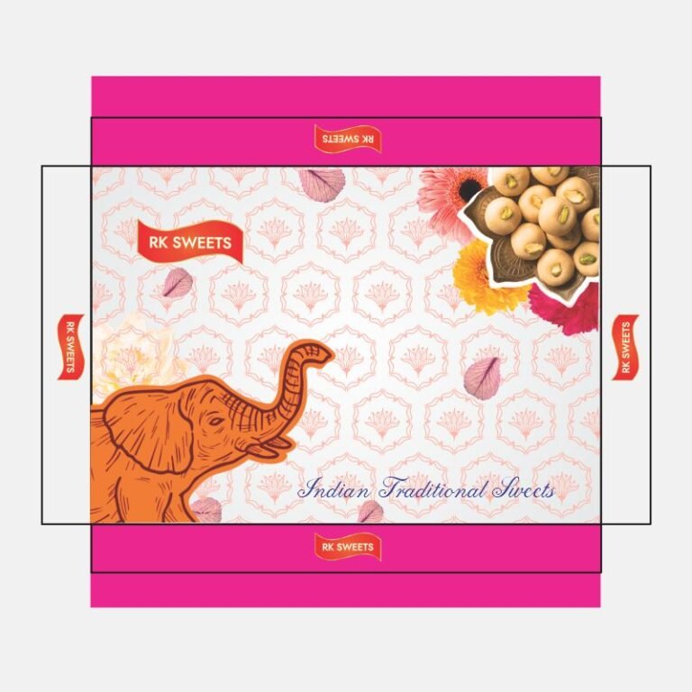 Traditional Sweets Box CDR Design