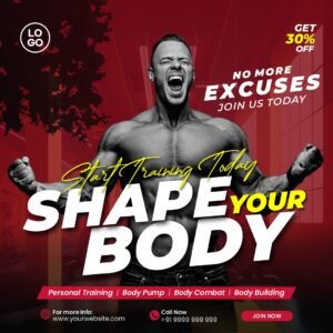 YM Body Post CorelDRAW Template (CDR Design)