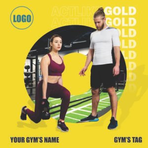 GYM Training Post CorelDraw Template