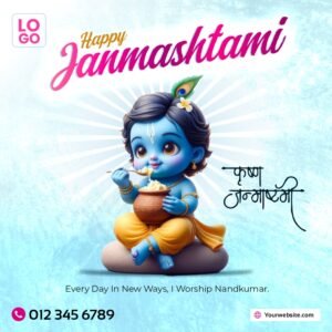 Janmashtami Social media Post CDR Design