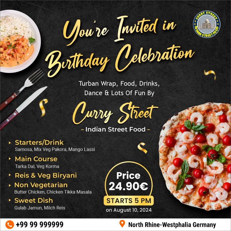 Birthday Invitation Coreldraw Design