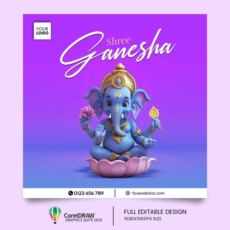 Ganesh Chaturthi Post CDR Design