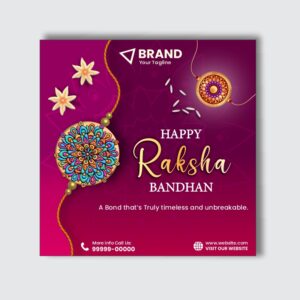 Raksha Bandhan Post Design Template