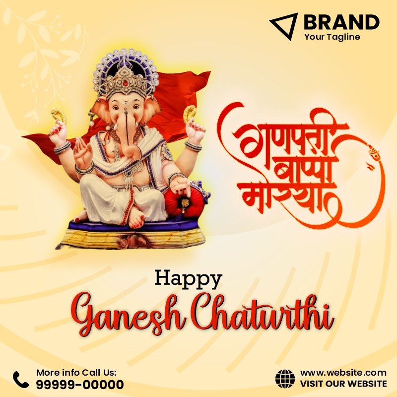 Happy Ganesh Chaturthi CDR File Design Download