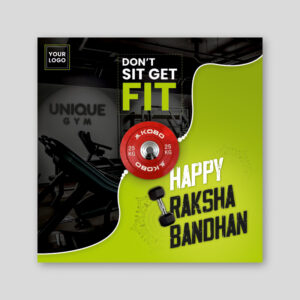 Gym Raksha Bandhan Social Media Post Thumbnail 1